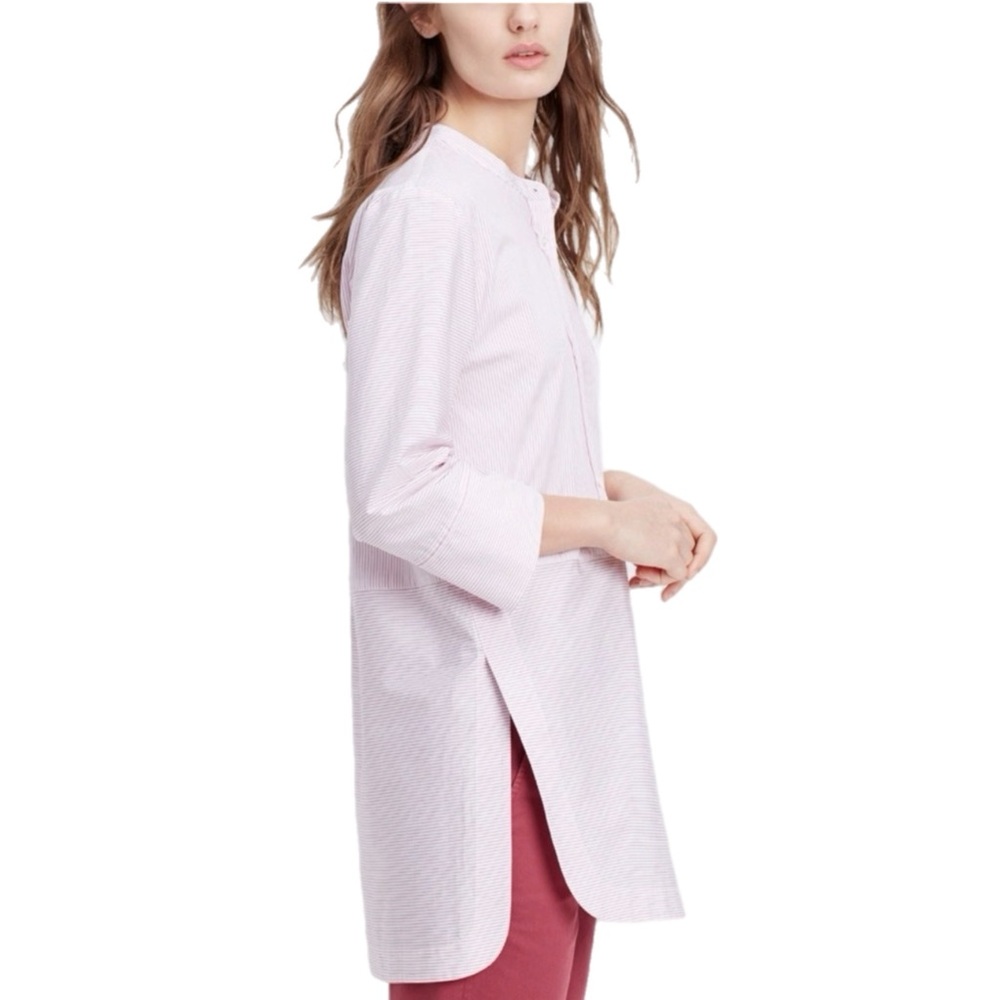 Narrow Pink Stripe Tunic Shirt - Size Medium